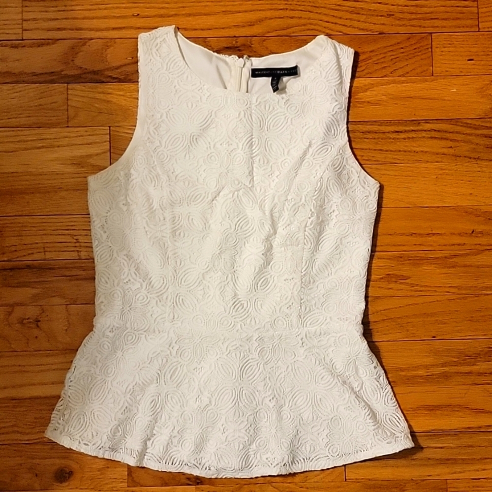 WHBM Peplum Top